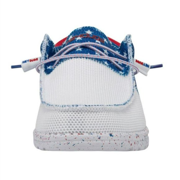 Hey Dude Wally Sox Tri Men's America Flag USA Patriotic Slip On Shoes Si… - Picture 3 of 6